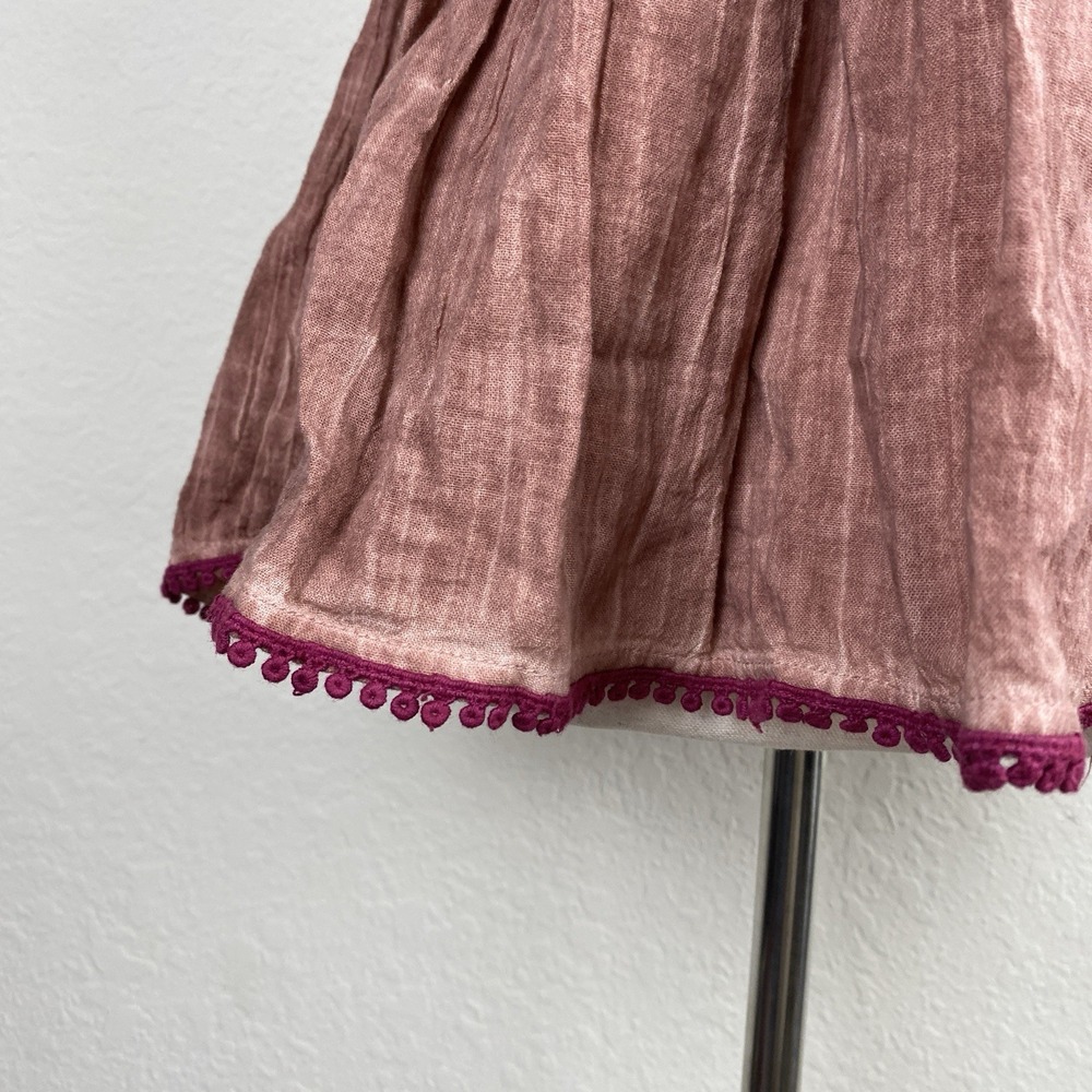 Natural Life M Izzy Top Smocked Strapless Peasant Hippie Festival Cotton Gauze - Picture 4 of 7